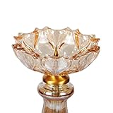 Europäische romantische Kristall Glas Kerze Hotel-Modell Messing Kerzenständer Tischdekoration--A-klein - 2