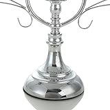 VINCIGANT Silber Kristall Kerzenständer für Hochzeit Dekoration Wohnzimmer Dekor Urlaub Feier Geburtstag Geschenk Tabelle Kernstück - 2