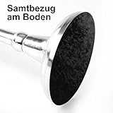 Gräfenstayn® Kerzenleuchter ALU 1, 3 oder 5-armig - 40/60/80cm - Silber, Schwarz, Weiß, Gold (Silber, 80cm) - 6