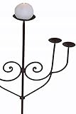 Orientalischer Kerzenständer Kerzenhalter Neela 93cm Groß 5 armig | Marokkanischer Metall Kerzenleuchter ALS rostige Gartendeko im Garten oder Boden Leuchter für Kerzen im Wohnzimmer - 3