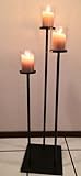 Landhausstil Kerzenständer Kerzenleuchter rustikaler 3 armiger Kerzenhalter Deko Leuchter 100 cm Höhe - 3
