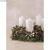 Rayher 2515222 Adventskranz-Kerzenhalter, 8 cm, SB-Btl. 4 Stück, silbe - 2