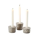 BODA Creative Kerzenhalter Kerzeneinsätze aus Metall für Tafelkerzen, 24 Stück - 3