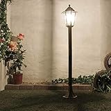 Rustikale Gartenlaterne Wegeleuchte Gold Antik E27 IP44 Aussenlampe Laterne Stehleuchte Terrasse Hof - 3