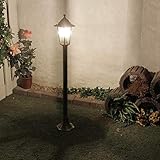 Rustikale Gartenlaterne Wegeleuchte Gold Antik E27 IP44 Aussenlampe Laterne Stehleuchte Terrasse Hof - 4