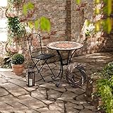 SIDCO Laterne Metall Gartenlaterne groß Windlicht Kerzenhalter Landhaus Shabby 45 cm - 7