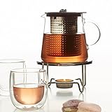 Finum TEA WARMER Tee Stövchen aus Edelstahl - Design Teewärmer für TEA CONTROL & andere Teekannen - Teekannenwärmer für Teelicht - Warmhalter rund - 3