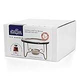 Finum TEA WARMER Tee Stövchen aus Edelstahl - Design Teewärmer für TEA CONTROL & andere Teekannen - Teekannenwärmer für Teelicht - Warmhalter rund - 5