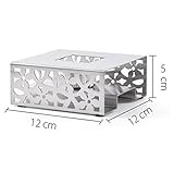 Edelstahl Stövchen Teewärmer, Coffee Schlichtes Teelichthalter, Teelicht und Teekanne ist nicht enthalten (square) - 2