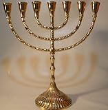 Jüdischer Kerzenleuchter Menorah Messing Chanukka Leuchter Chanukkaleuchter