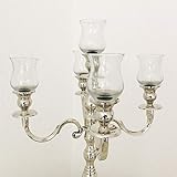 Dekowelten 5er Set Teelichthalter aus Glas Gastro Version PL/Glasaufsatz für Kerzenleuchter Kerzenständer