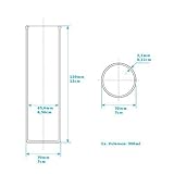 Tuuters 2er Set Windlichtgläser für Drinnen und Draußen | Extra Starke Wandung ✓ Ideal zum Verzieren ✓ (120 x Ø 70 mm) - 3