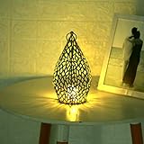Flanacom Orientalisches Windlicht Teelichter Marokkanisches Teelicht Teelichthalter aus Metall - Dekoration für die Wohnung oder Garten - stehend oder hängend - weiß/Gold (Einzeln (groß)) - 2