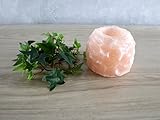 HIMALAYA SALT DREAMS - Salzkristall Teelichthalter ROCK, mittel groß, Gewicht: ca. 700 g - 2