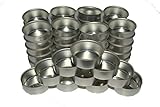 Naturdeko24 Teelichthalter Silber/Metall | Teelichttüllen | Teelicht Tülle für Standard Teelichter 40mm | Metall/Silber | (20er Set) - 3