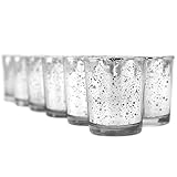 Maison & White Set von 12 Kristall Teegläser in Silber gesprenkeltem Glas | Ideal für Hochzeiten, Wohnkultur, Partys, Tischkultur und Geschenke Blei und Quecksilberfrei - 7