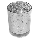 Maison & White Set von 12 Kristall Teegläser in Silber gesprenkeltem Glas | Ideal für Hochzeiten, Wohnkultur, Partys, Tischkultur und Geschenke Blei und Quecksilberfrei - 8