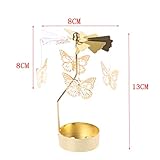 FXCO Spinning Rotary Karussell Teelicht Kerzenständer Stand Licht Geschenk Hochzeit Dekor (Engel) - 3