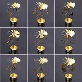FXCO Spinning Rotary Karussell Teelicht Kerzenständer Stand Licht Geschenk Hochzeit Dekor (Engel) - 6
