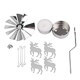 Deanyi Chic Karussell Kerzenhalter Kreative Spinning Teelicht Durable Metall Rotary Kerzenhalter für Hauptdekoration |Deer Home Zubehör - 3