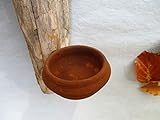 Treibholz-Teelichthalter für Wand, Schwemmholz-Kerzenständer zum Hängen, Holz-Kerzenhalter, mit Kerzenteller aus Keramik in Rost Optik, Unikat Designer-Stück - 3
