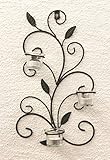 DanDiBo Wandteelichthalter 131004 Teelichthalter aus Metall 45 cm Wandleuchter Kerzenhalter - 3