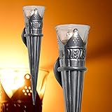 Hecht Wandkerzenhalter Florence 2er-Set Teelichthalter Kerzenständer Gartenstecker - 2