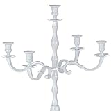 Kerzenleuchter 5-armig Weiß 60cm - Kerzenständer Kerzenhalter Kerzen Leuchter Kandelaber Dekoration【Modell- & Farbauswahl】 - 3