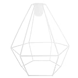 Metall Kerzenständer weiß Diamant geometrisch Prisma ca. 16,5 cm hoch